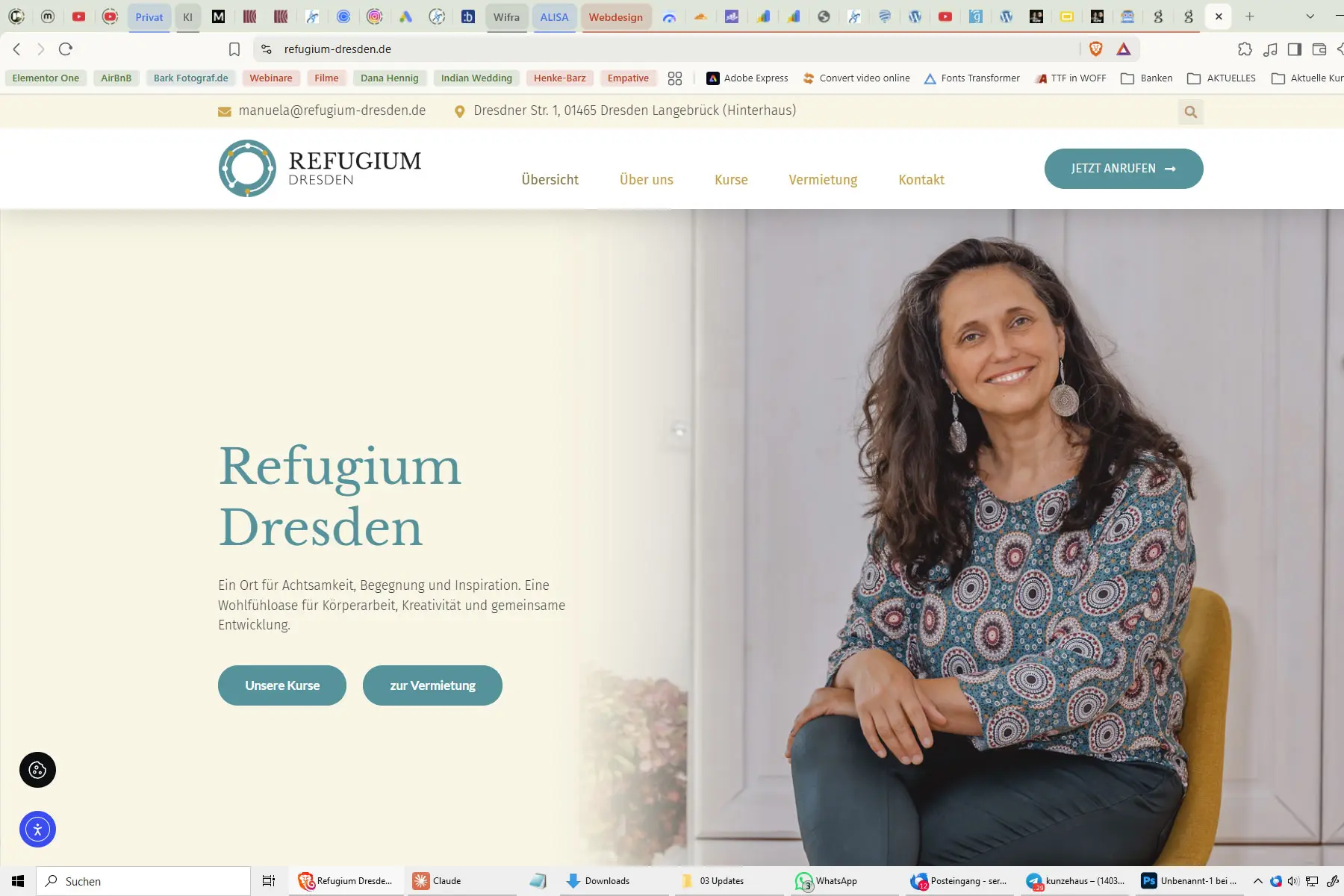 Website & Marke 11 Screenshot URL Refugium Dresden