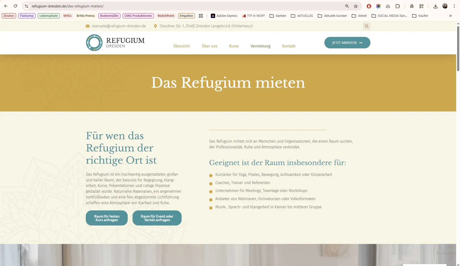 Webdesign³ 9 webstudio dresden refugium langebrueck url